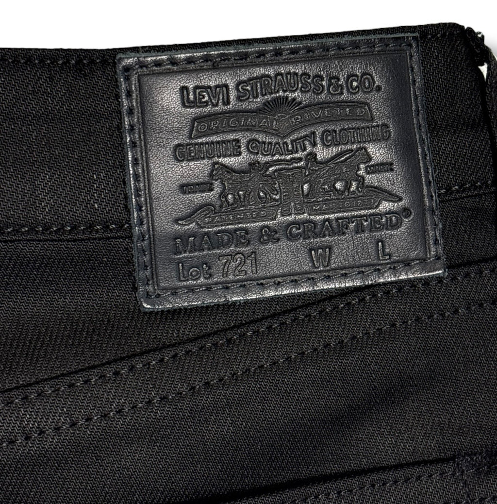 Levi's 721 Coated Skinny High Rise Jeans - Size 25 - Excellent Condition