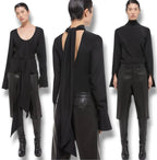 Helmut Lang Reversible Blouse With Detachable Scarf - Size Small - Very Good Condition