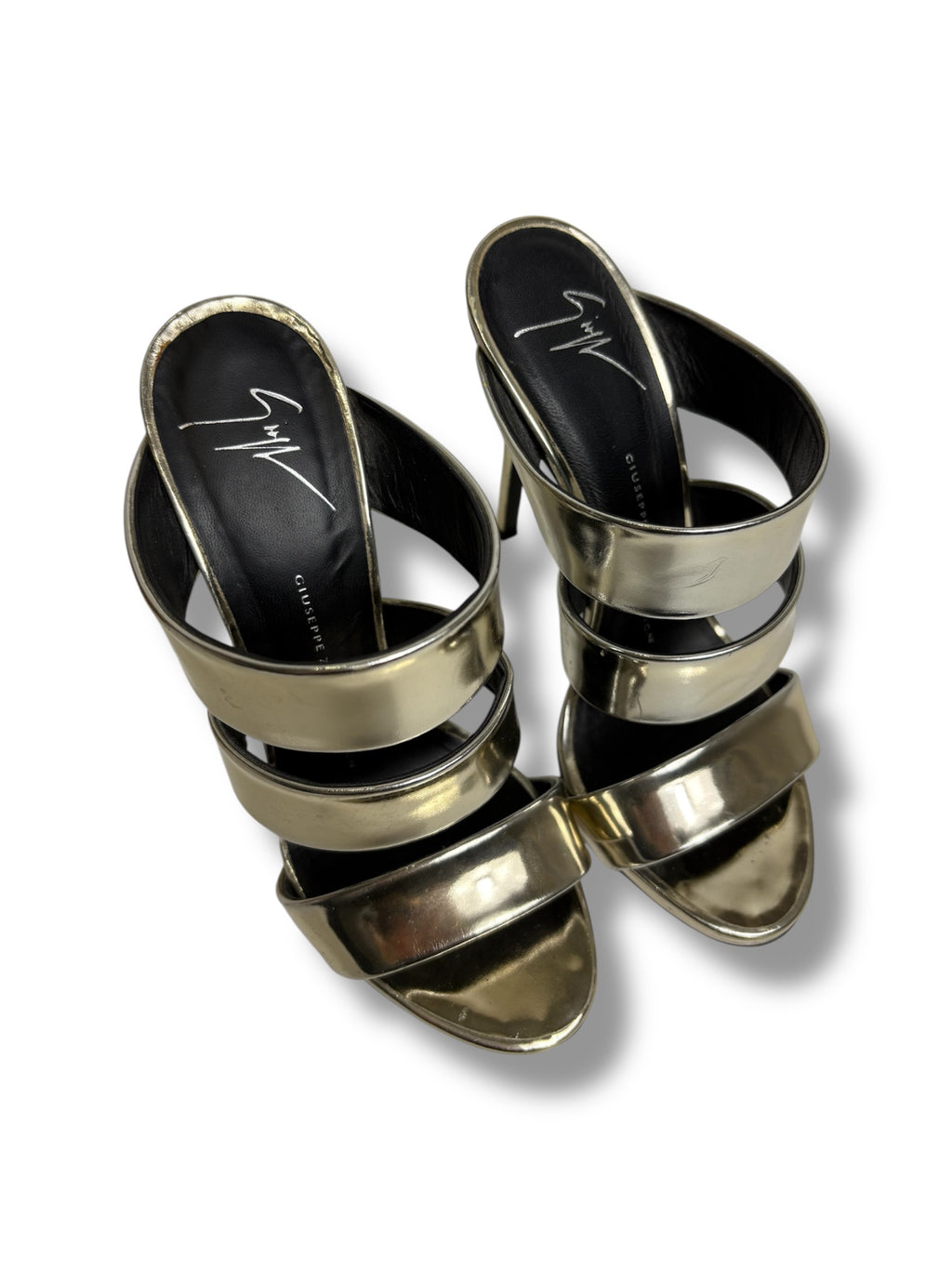 Giuseppe Zanotti Andrea Three Strap Sandal - Size 37 - Excellent Condition