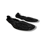 Le Monde Béryl Crystal 'Mica' Flats - Size 38 - Very Good Condition