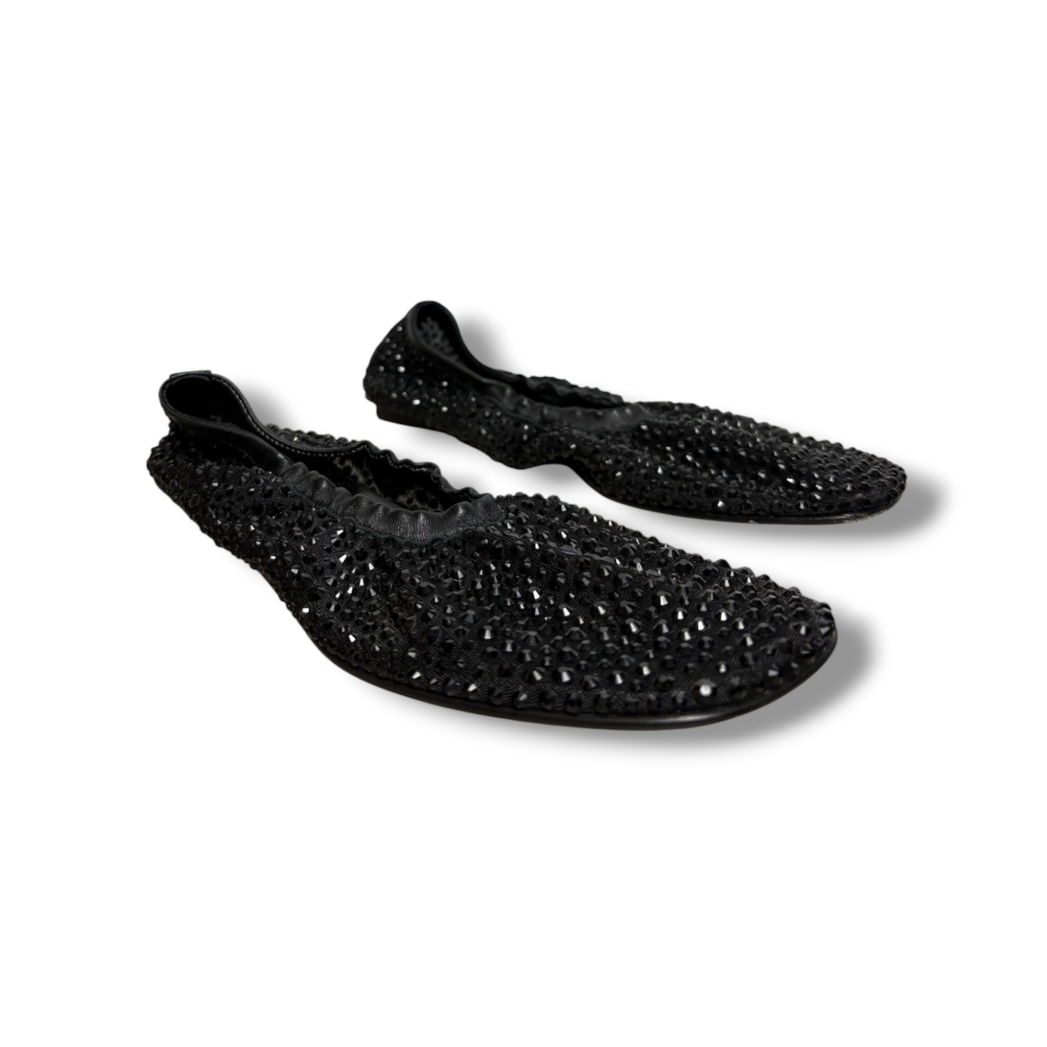 Le Monde Béryl Crystal 'Mica' Flats - Size 38 - Very Good Condition