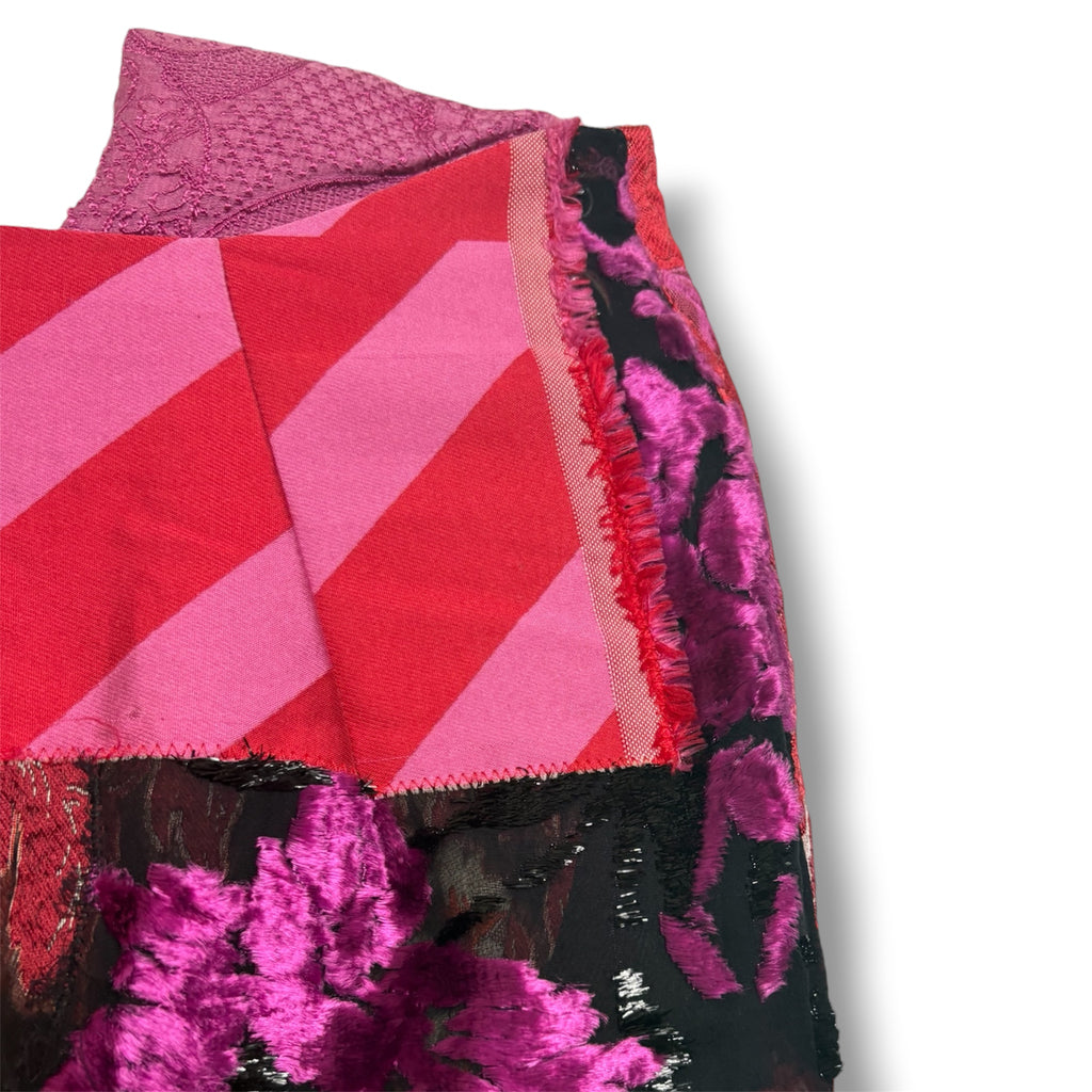 2021 Preen by Thornton Bregazzi Patchwork Skirt - Very Good Condition