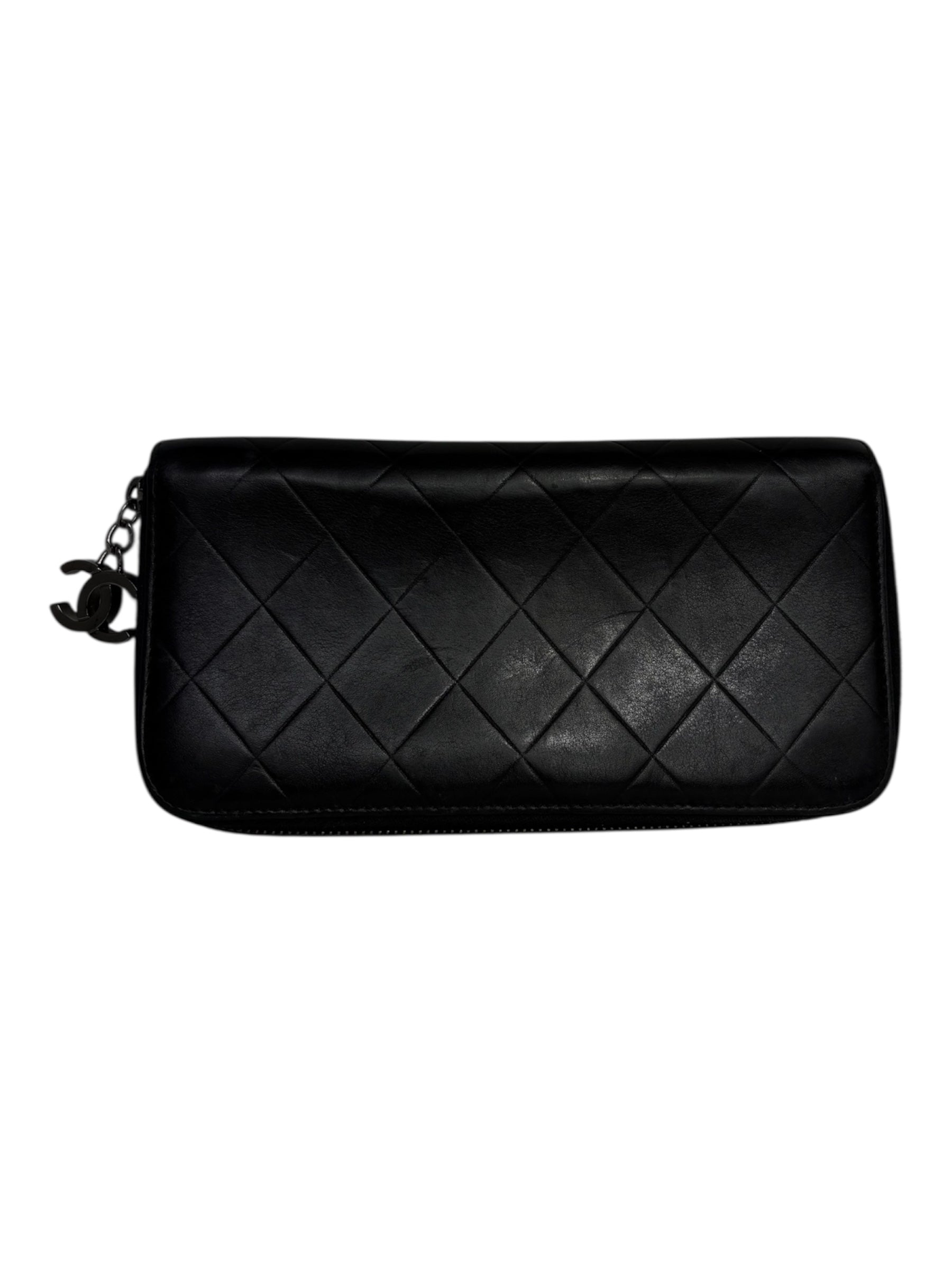 Chanel Matelassé Lambskin Long Wallet