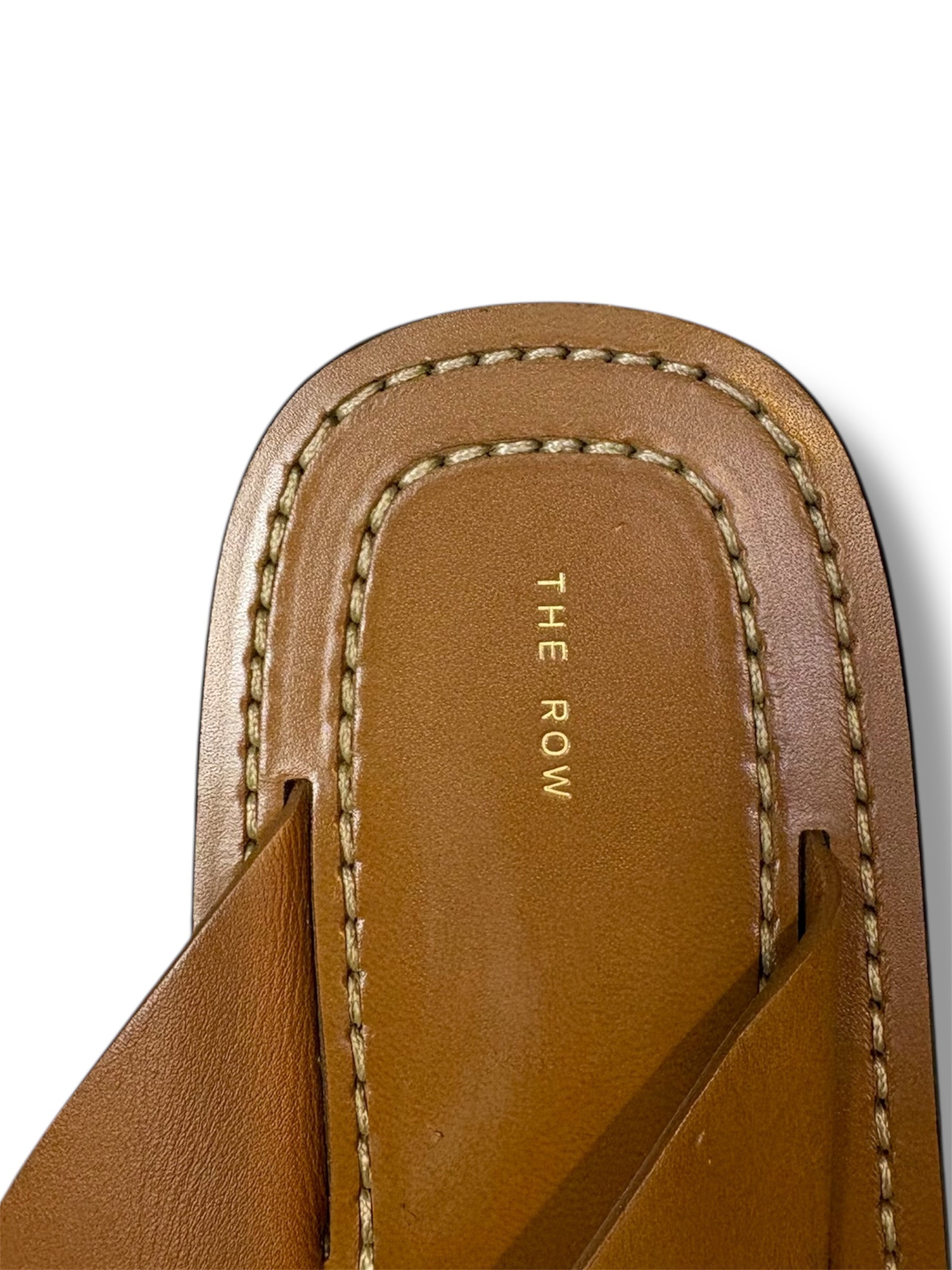 The Row Ginza Leather Platform Flip Flops - Size 41 - Excellent Condition