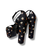 Saint Laurent Satin Jodie Platform Sandals - Size 40 - Excellent Condition
