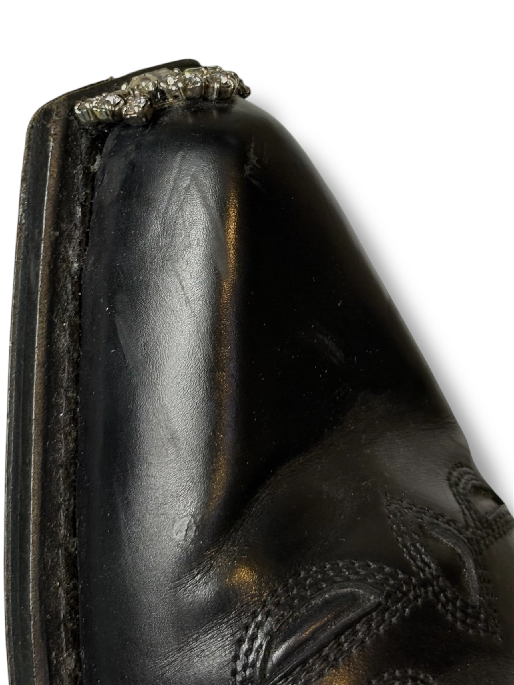 Calvin Klein 205W39NYC Western Boots with Crystal Details - Size 41 - Very Good Condition
