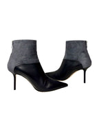 Jimmy Choo Suede and Leather Ankle Boot - Size 39 - Excellent Condition