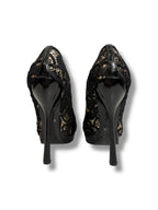 Alexander McQueen Lace Peep Toe Platform Pumps - Size 37 - Very Good Condition