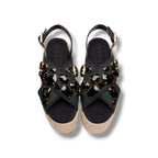 2018 Marni Embellished Espadrille Platform Sandals- Size 5 - Very Good Condition