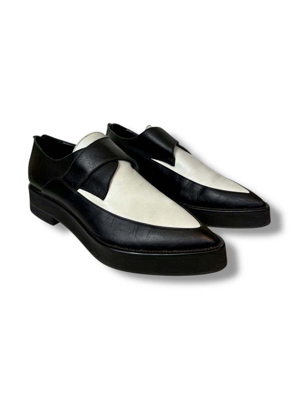 Helmut Lang Two Tone Leather Clean Creeper - Size 38 - Excellent Condition