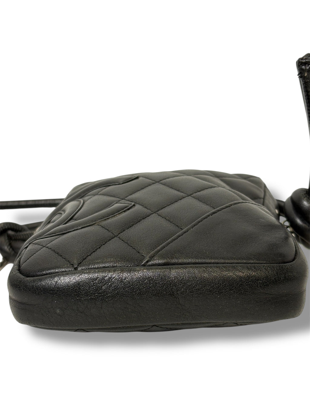 2005 Vintage Chanel Lambskin Cambon Small Crossbody Bag