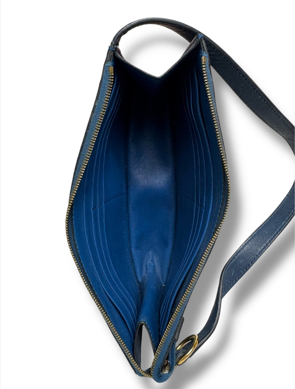 Céline Ring Multifunction Leather Clutch