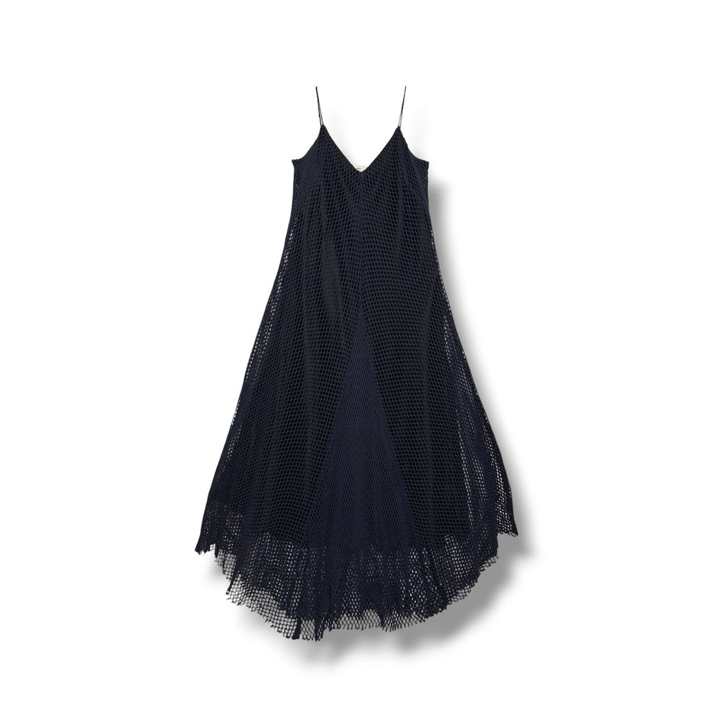 Song For The Mute V Neck Net Dress - Size 38 - Very Good Condition