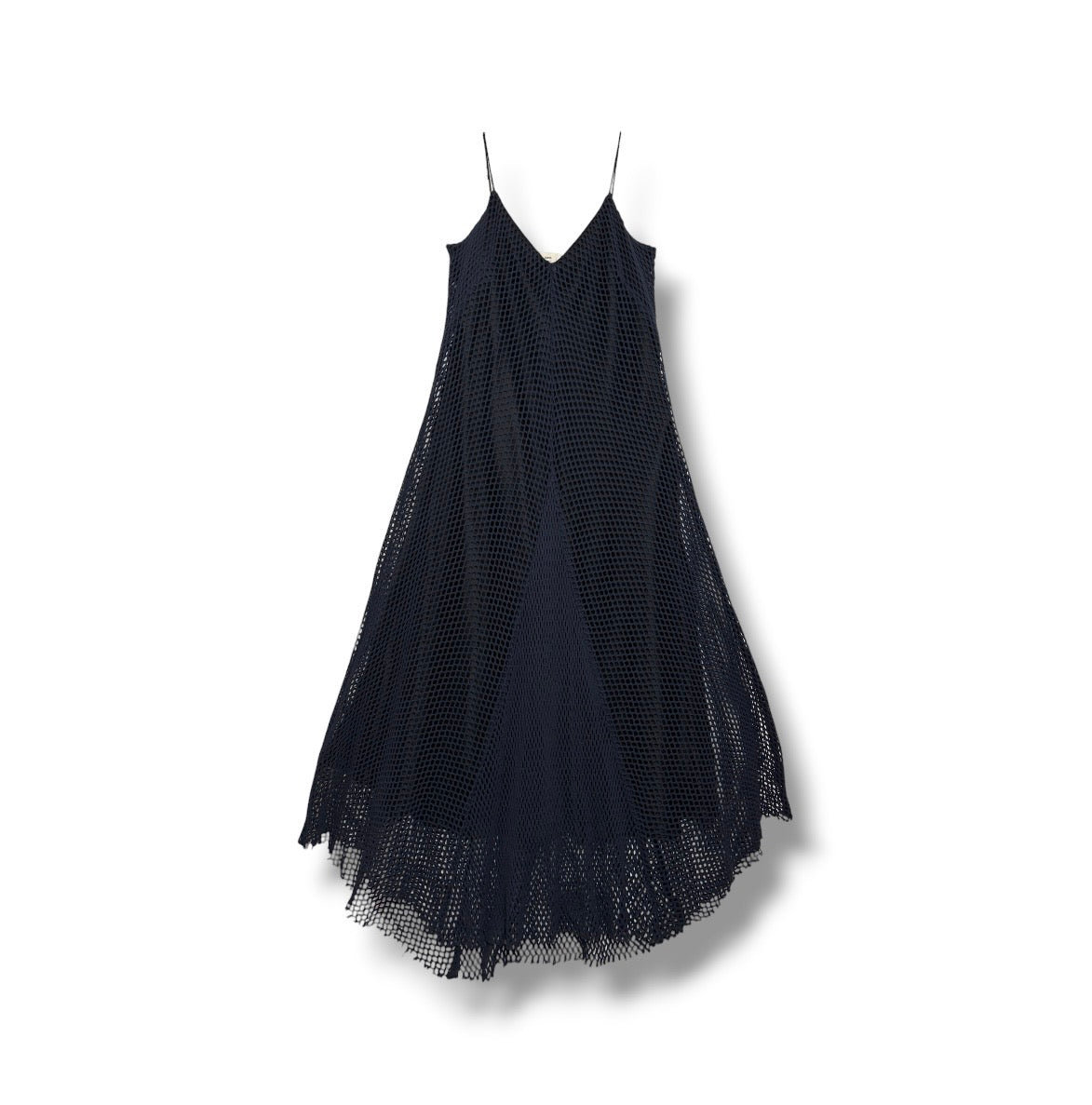 Song For The Mute V Neck Net Dress - Size 38 - Very Good Condition