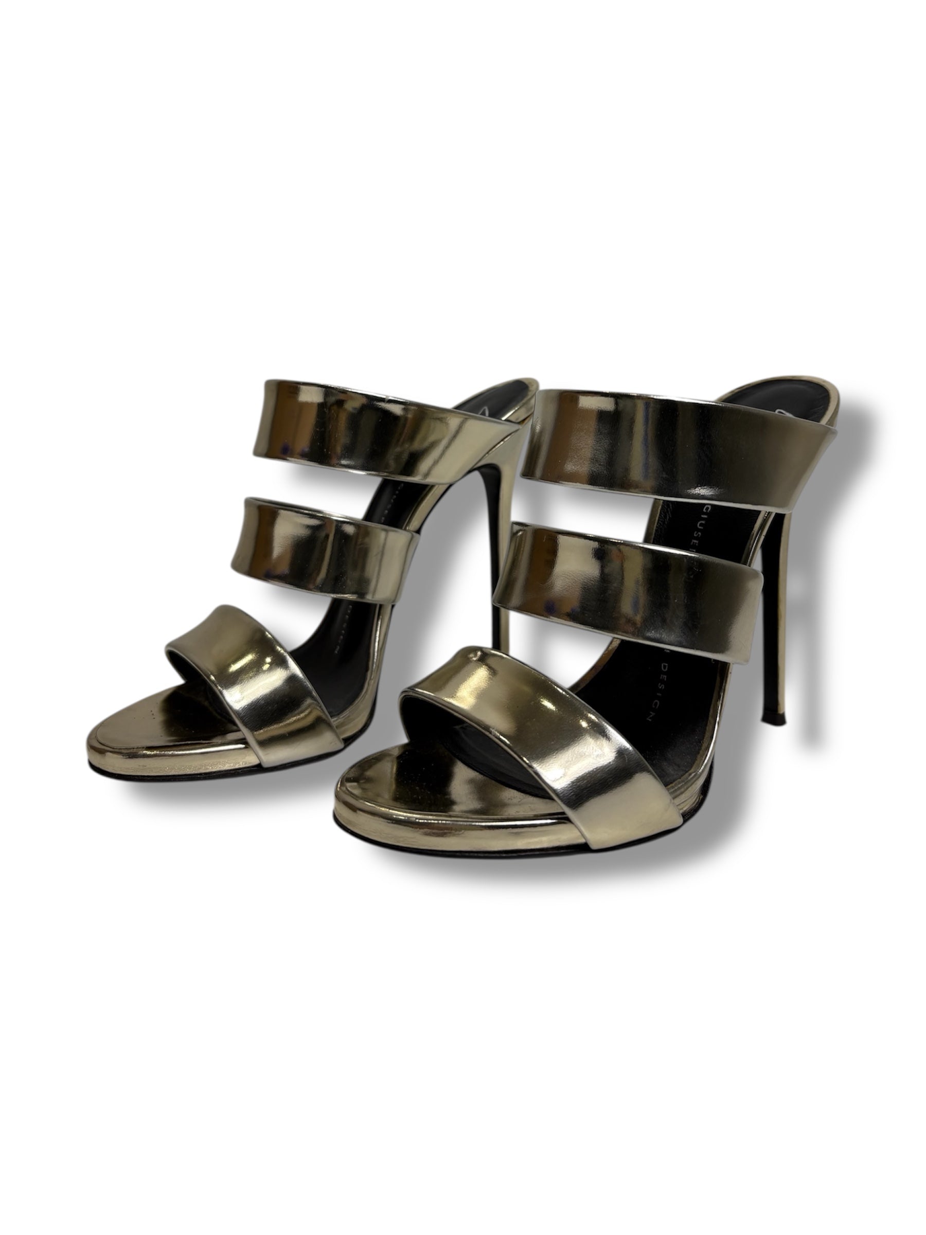 Giuseppe Zanotti Andrea Three Strap Sandal - Size 37 - Excellent Condition