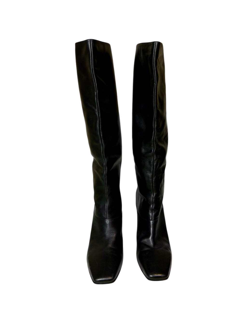 Jimmy Choo Leather Knee High Boots - Size 41 - Very Good Condition