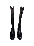 Jimmy Choo Knee High Leather Boots - Size 42