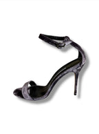 Manolo Blahnik Chaos Velvet Sandal - Size 41