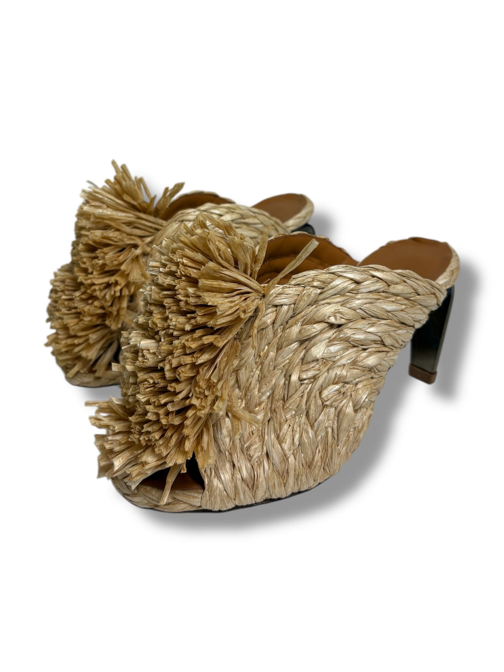 Clergerie Raffia Mules - Size 37.5 - Never Worn