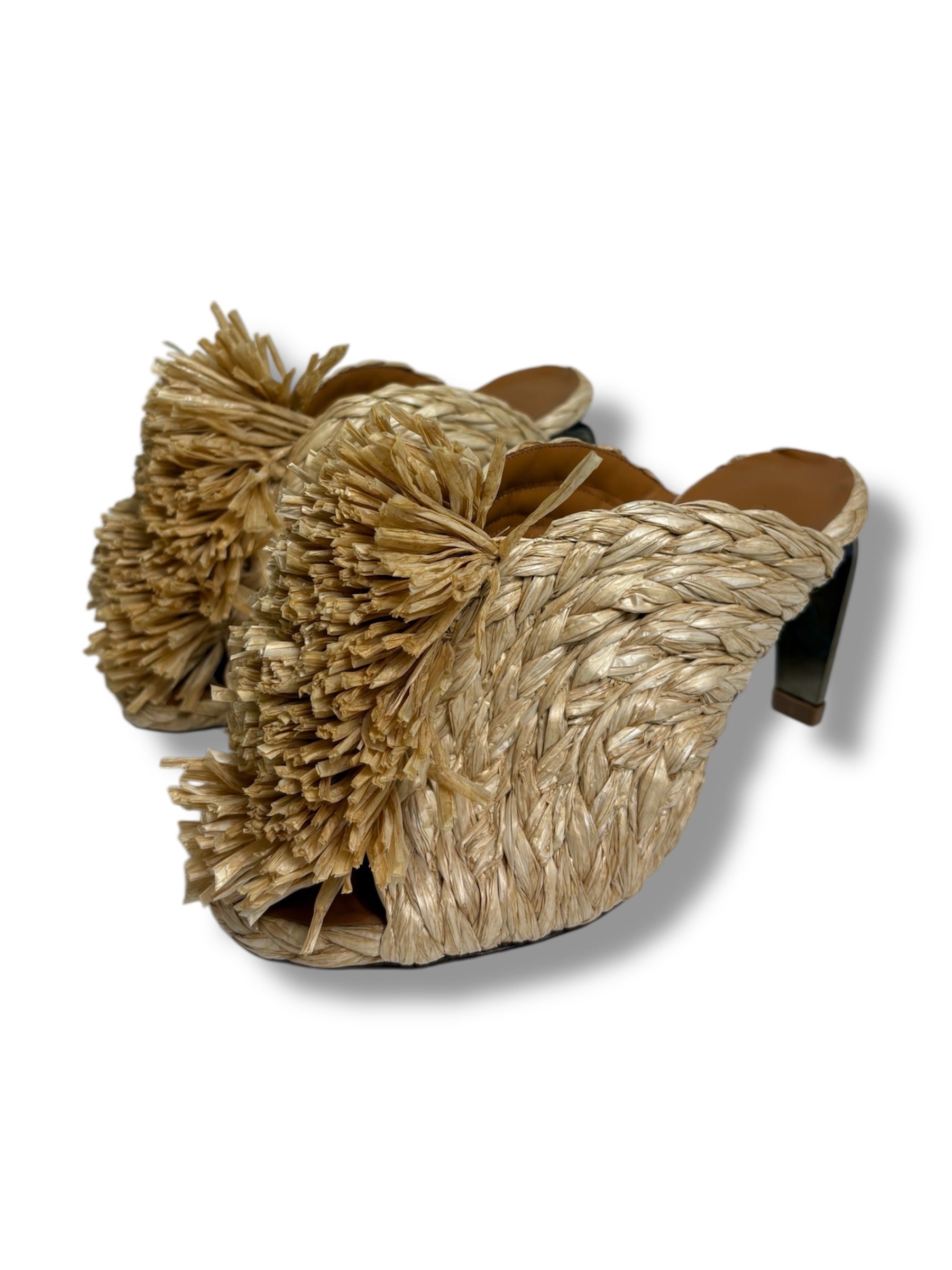 Clergerie Raffia Mules - Size 37.5 - Never Worn