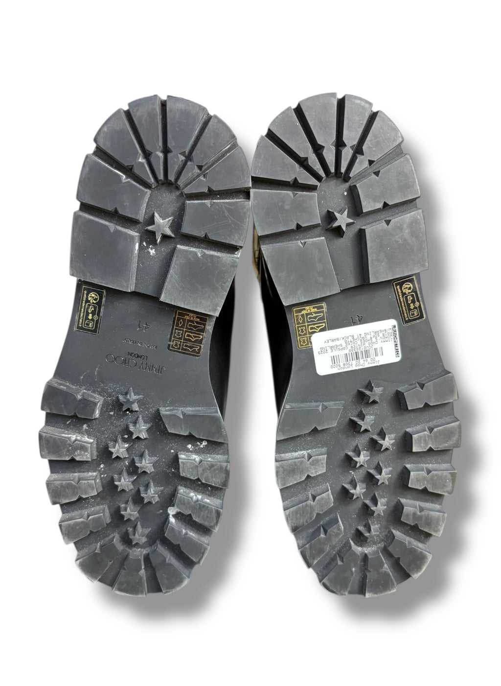 2023 Jimmy Choo Shearling Lined 'Chike' Hiking Boots - Size 41