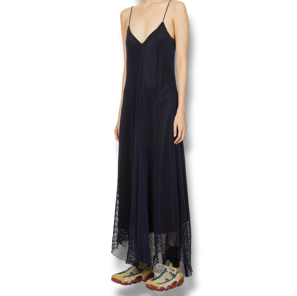 Song For The Mute V Neck Net Dress - Size 38 - Very Good Condition