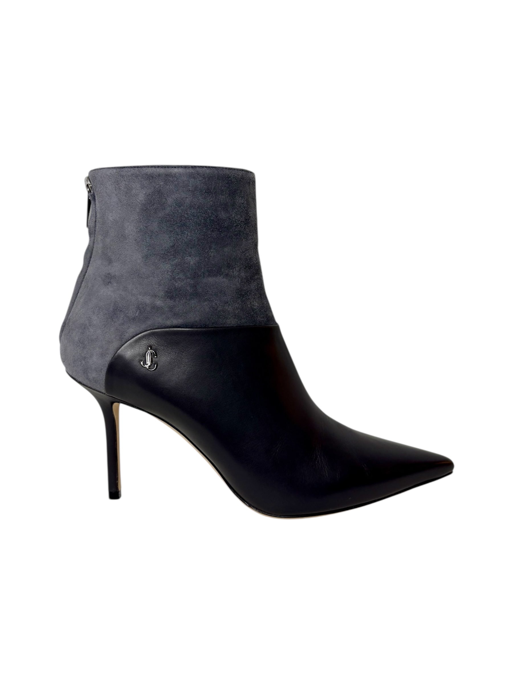 Jimmy Choo Suede and Leather Ankle Boot - Size 39