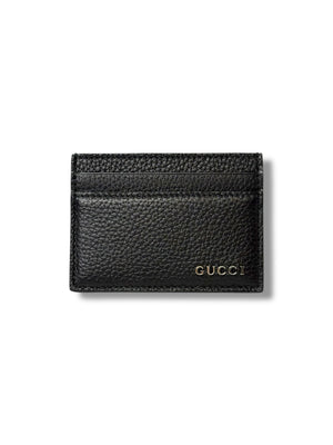 Gucci Grained Leather Card Holder - Brand New