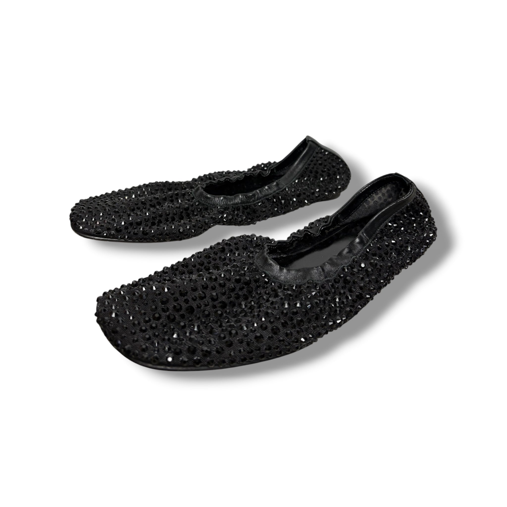 Le Monde Béryl Crystal 'Mica' Flats - Size 38 - Very Good Condition