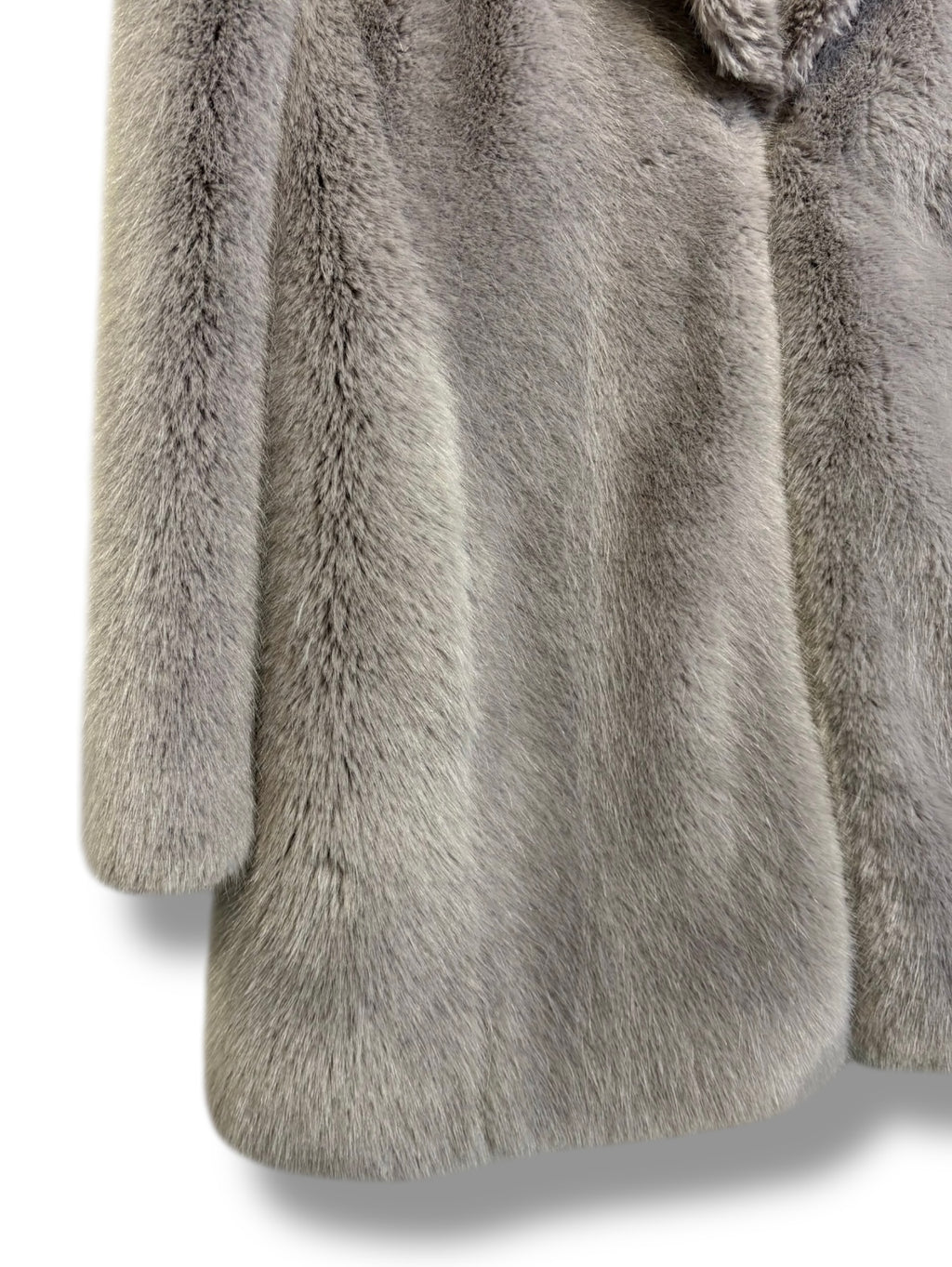 Whistles Faux Fur 'Kumiko' Coat - Size M - Excellent Condition