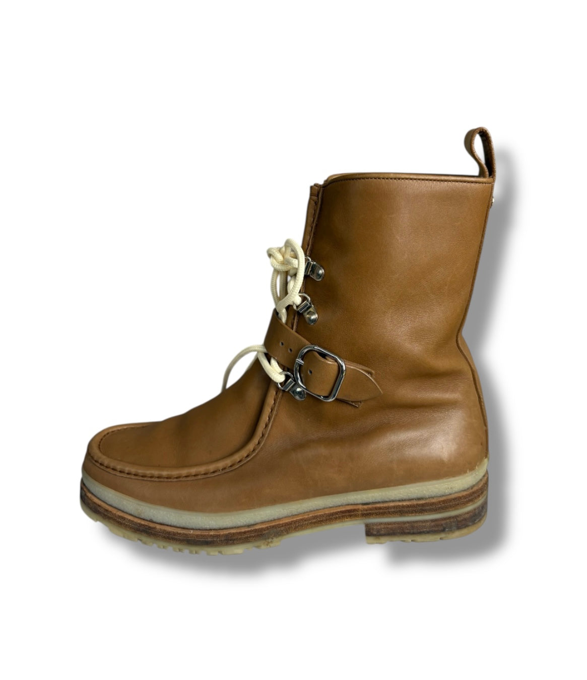 Hermès Shearling Lined Calfskin Boots - Size 41