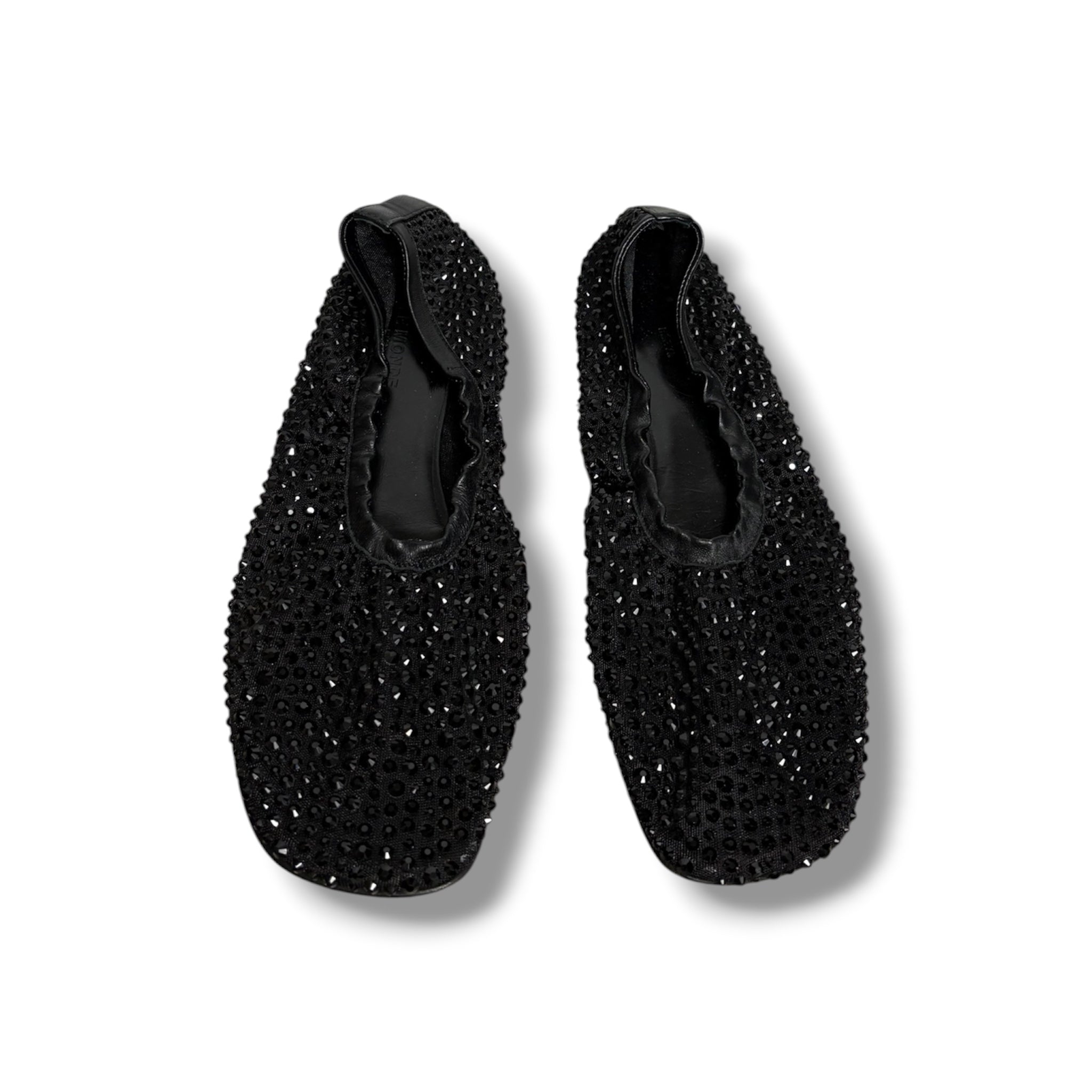 Le Monde Béryl Crystal 'Mica' Flats - Size 38 - Very Good Condition