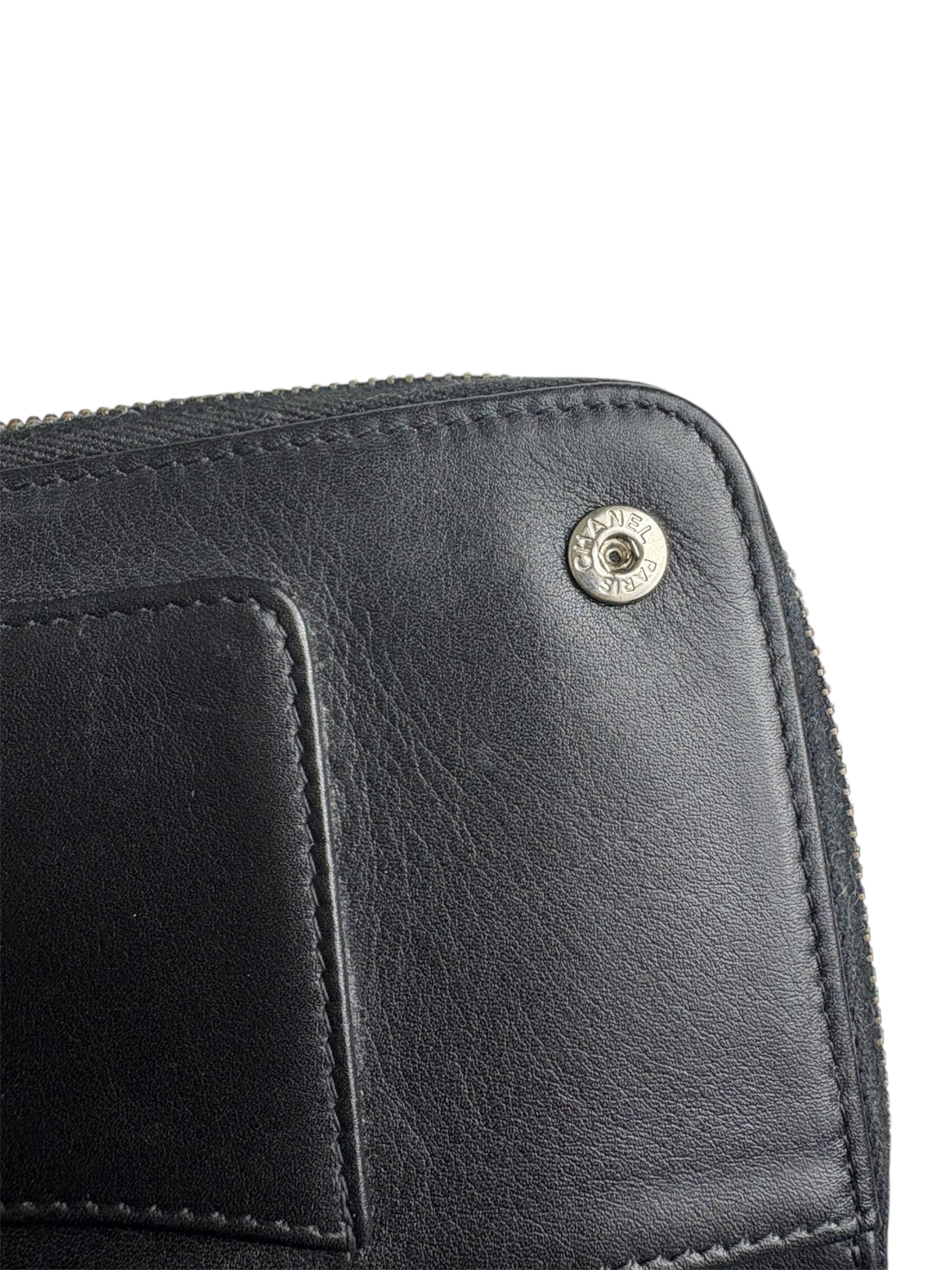 Chanel Matelassé Lambskin Long Wallet