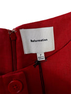 Reformation 'Zarae' Linen Mini Dress - Size US2 - Brand New With Tags