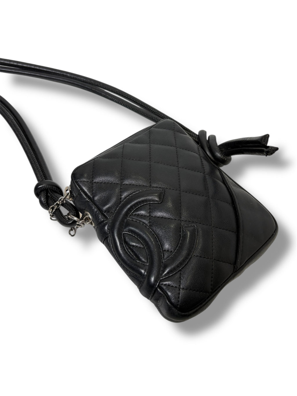 2005 Vintage Chanel Lambskin Cambon Small Crossbody Bag