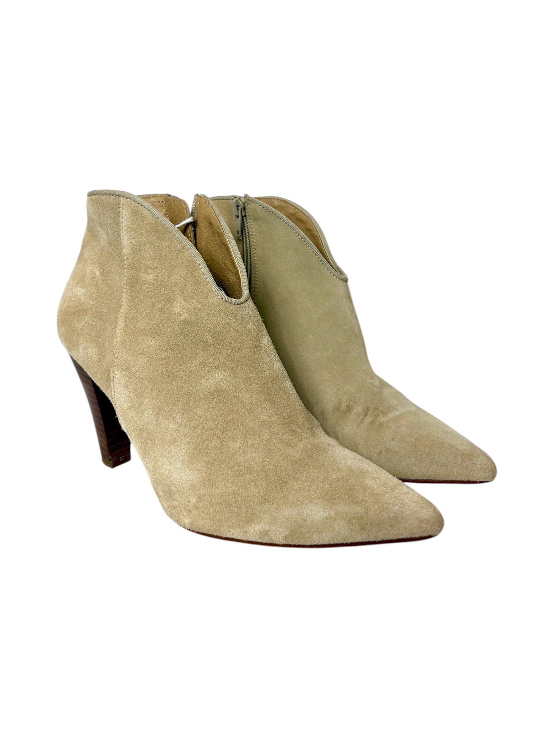 Mint Velvet Suede Ankle Boots - Size 39