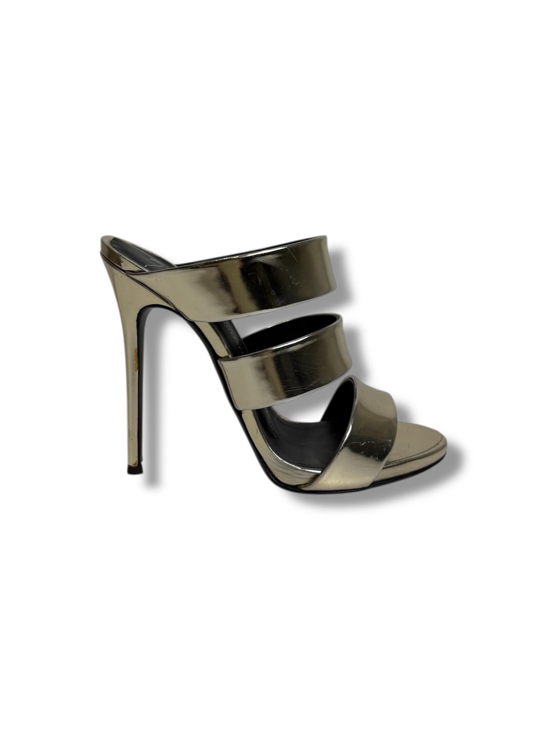 Giuseppe Zanotti Andrea Three Strap Sandal - Size 37 - Excellent Condition