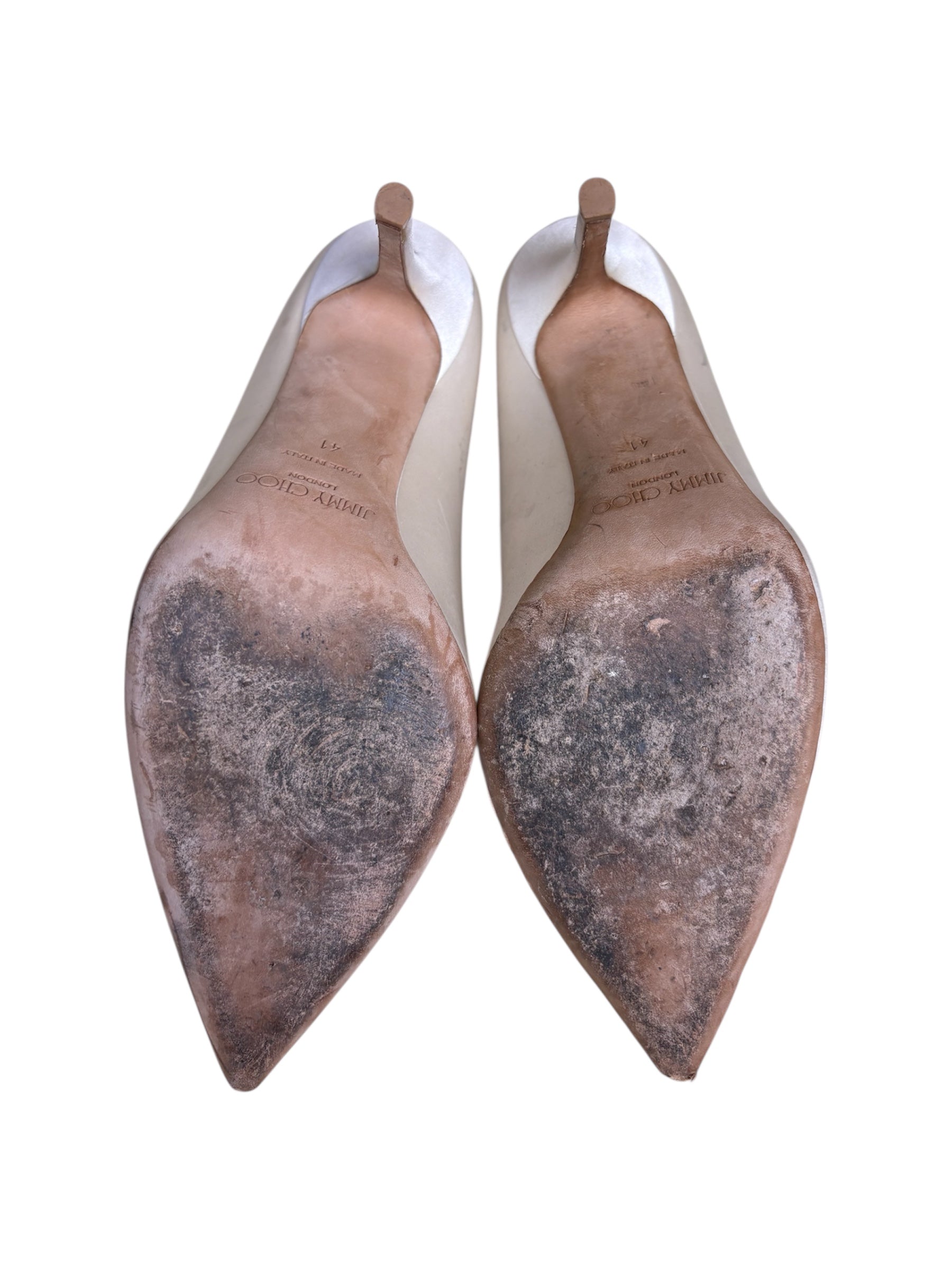 Jimmy Choo Satin Pumps - Size 41 - Good Condition