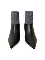 Jimmy Choo Suede and Leather Ankle Boot - Size 39 - Excellent Condition