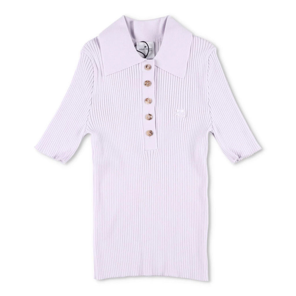 Courrèges Ribbed Polo Shirt - Size M - Brand New With Tags