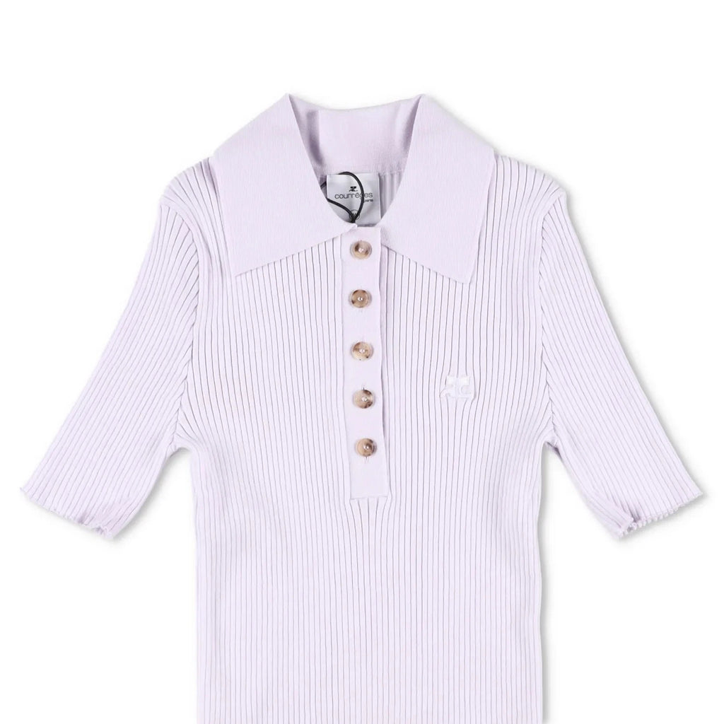 Courrèges Ribbed Polo Shirt - Size M - Brand New With Tags