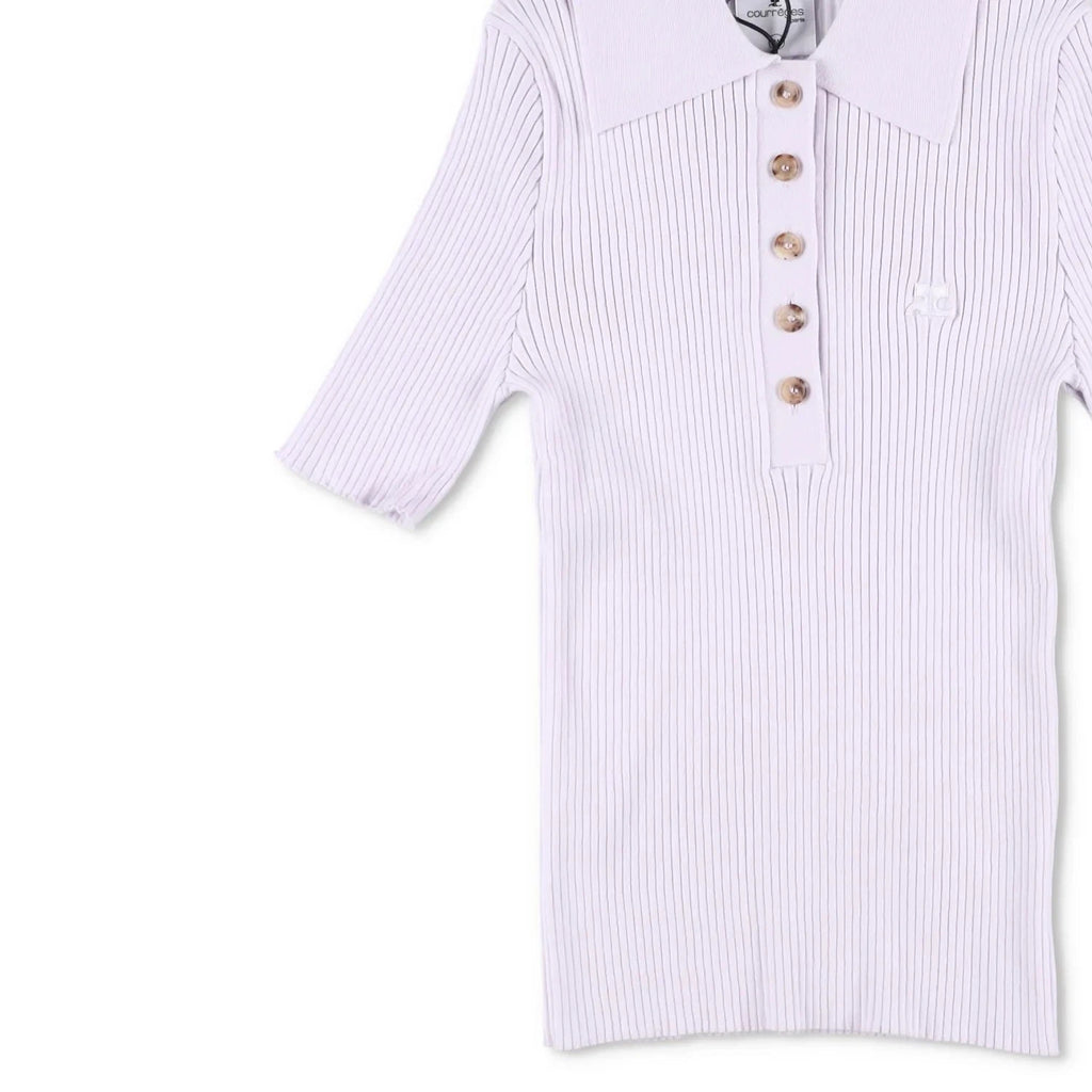 Courrèges Ribbed Polo Shirt - Size M - Brand New With Tags