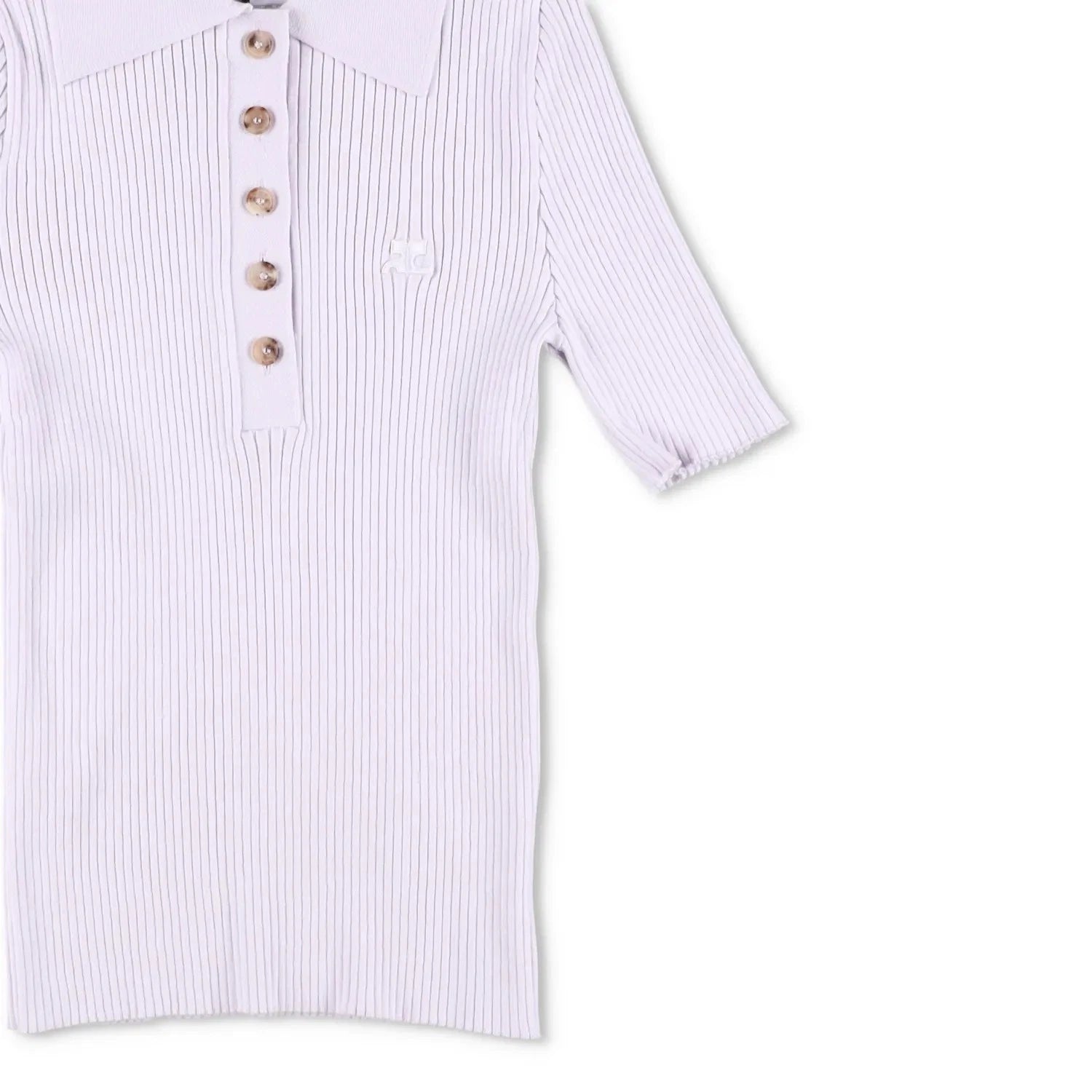 Courrèges Ribbed Polo Shirt - Size M - Brand New With Tags