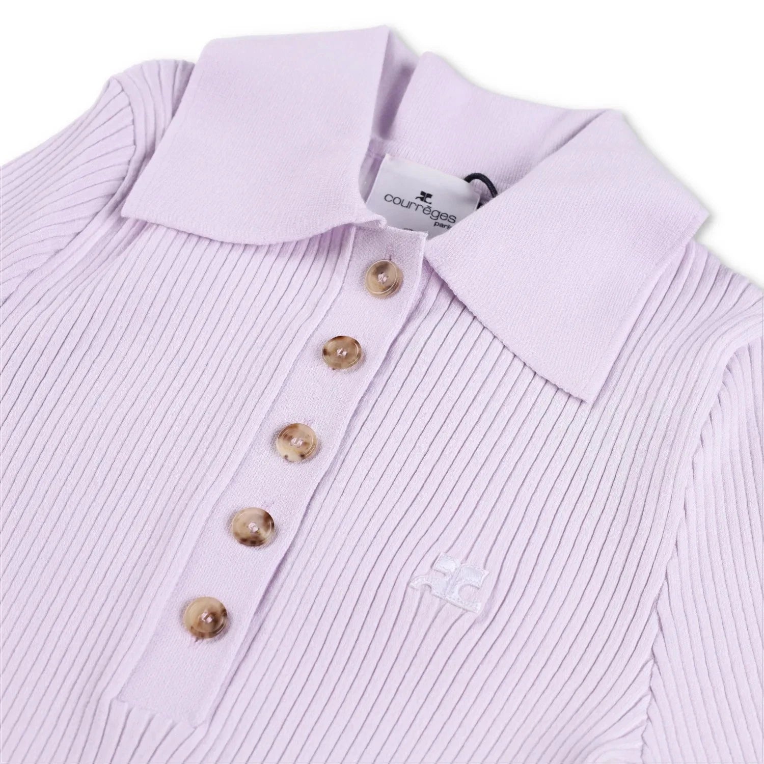 Courrèges Ribbed Polo Shirt - Size M - Brand New With Tags