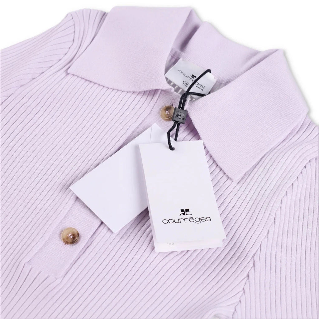 Courrèges Ribbed Polo Shirt - Size M - Brand New With Tags