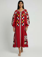 Vita Kin Linen Midi Dress - One Size - Brand New With Tags
