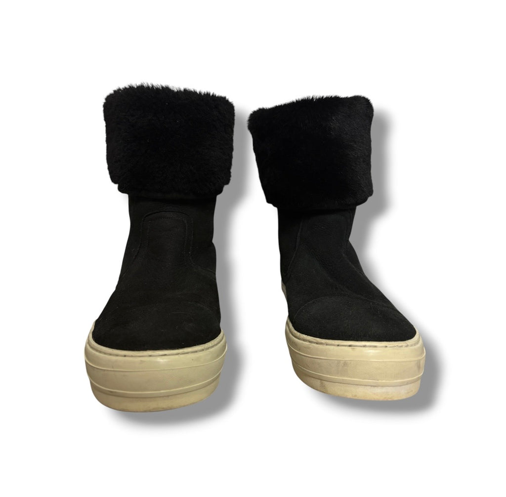 Ferragamo 'Lucio' Sneaker Boots - Size 5 - Very Good Condition
