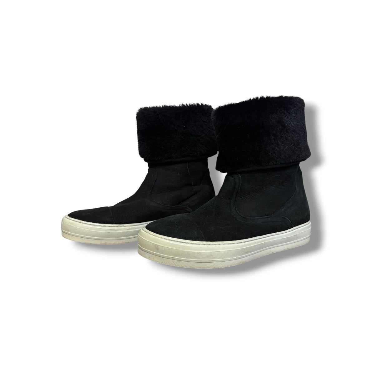 Ferragamo 'Lucio' Sneaker Boots - Size 5 - Very Good Condition