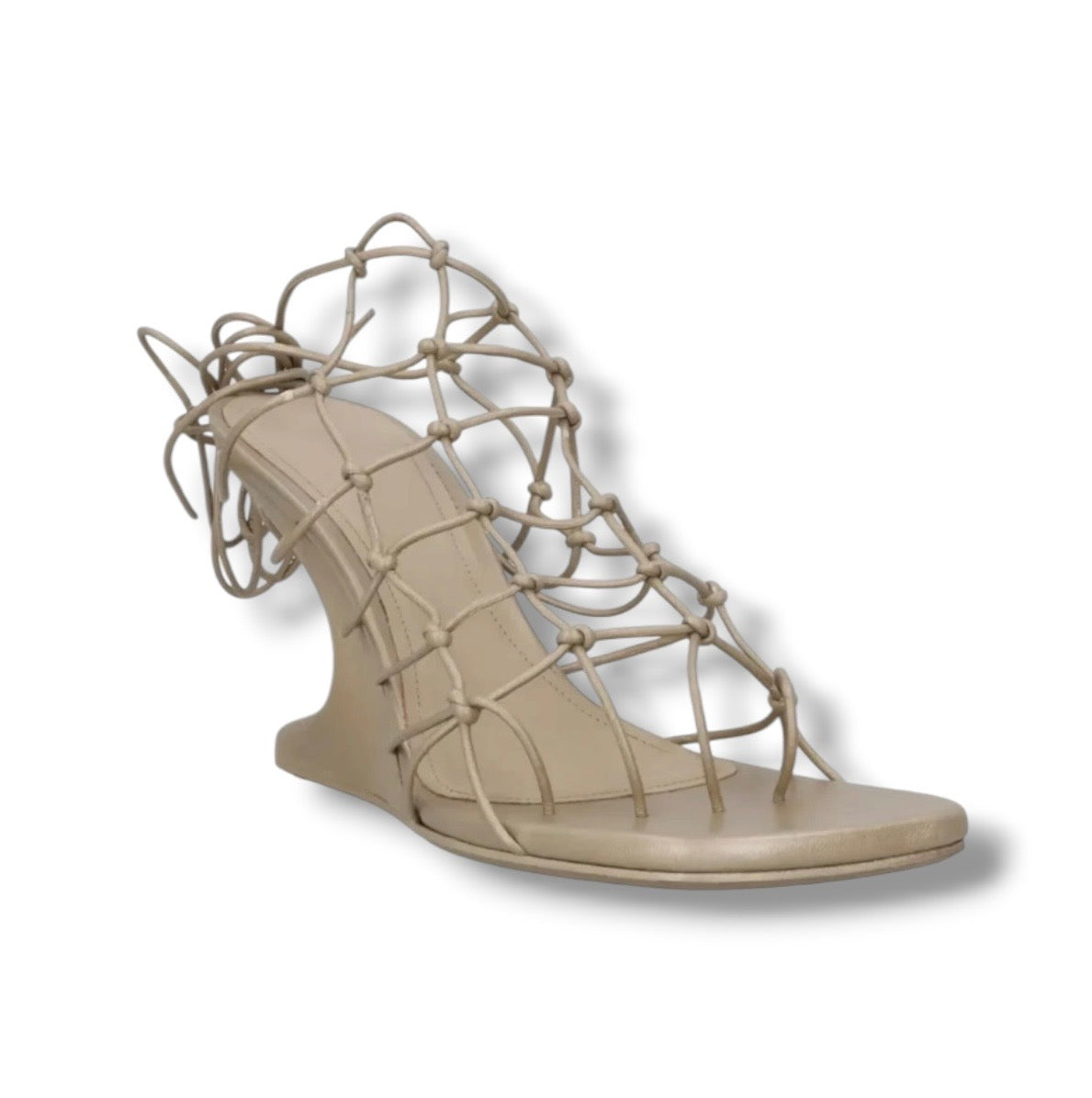 Rick Owens Web Cantilever Knotted Wedge - Size 40 - Excellent Condition