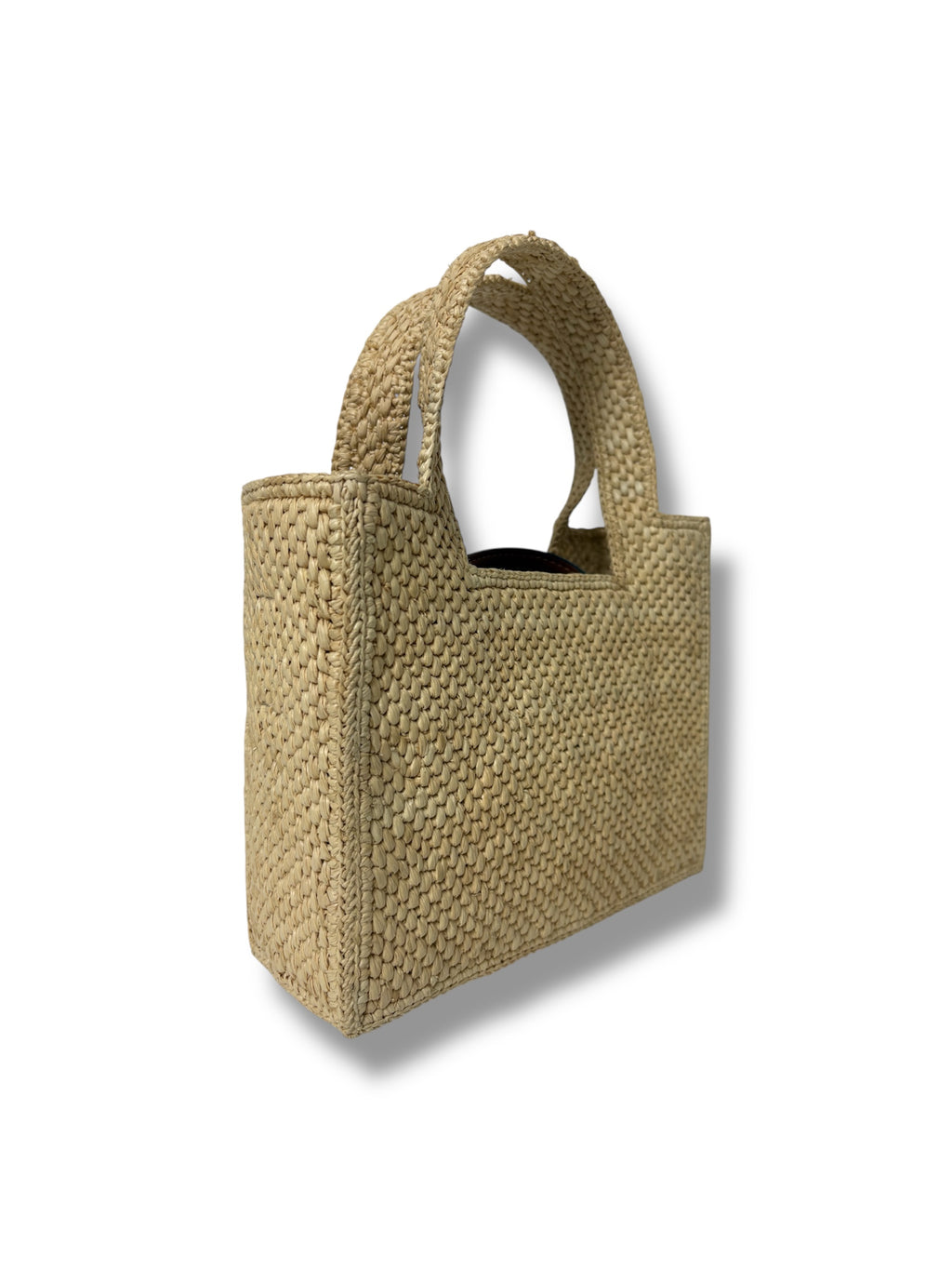 Loewe Mini Raffia Font Tote